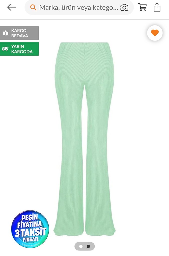 Nocturne İspanyol paça pantolon - Görsel 2