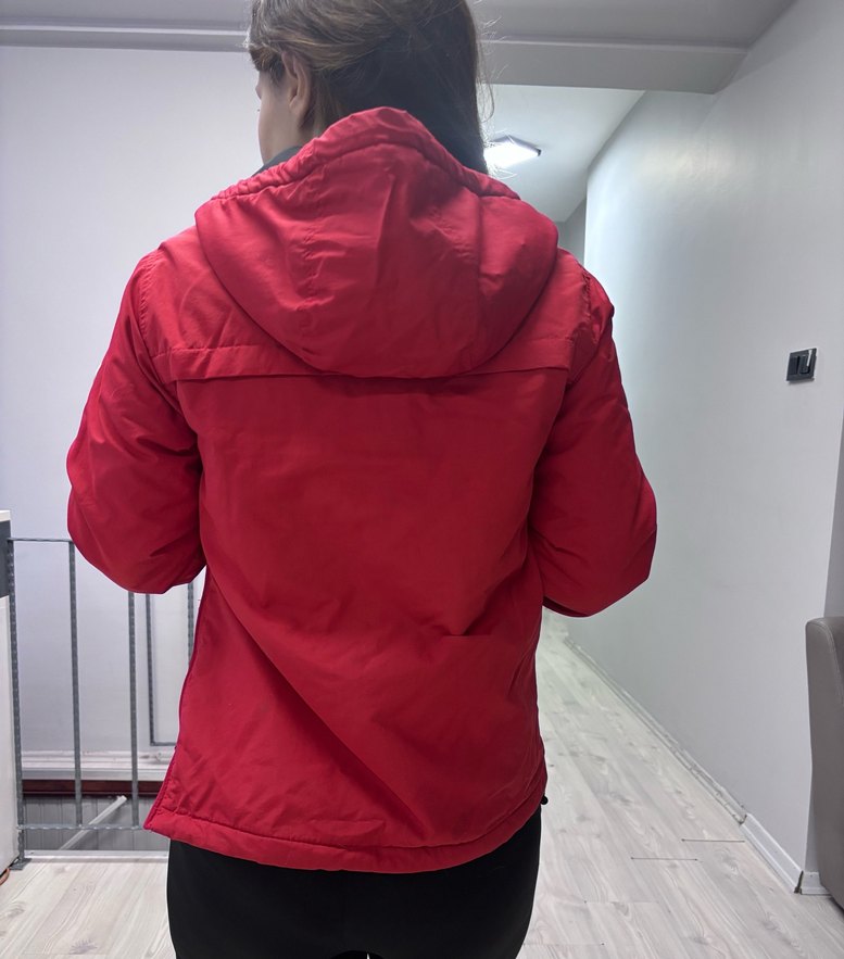 Kırmızı kanguru ceket - Görsel 3