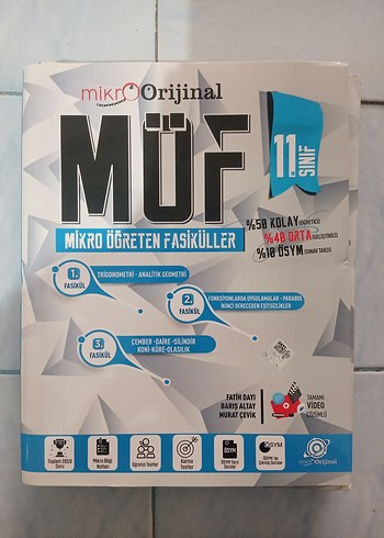 Orijinal Mikro 11. Sınıf Matematik Fasikülleri