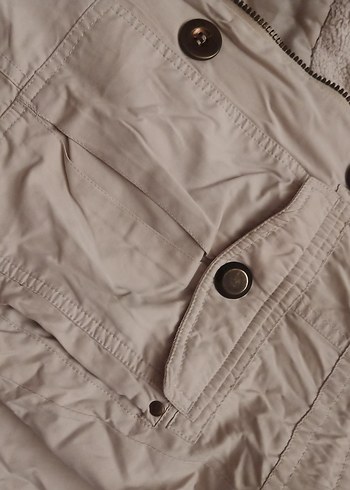 Bej Kadın Mont - Görsel 3