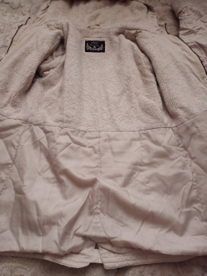 Bej Kadın Mont - Görsel 4