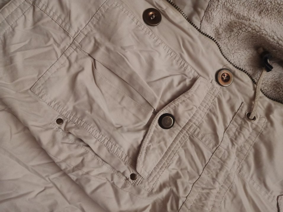 Bej Kadın Mont - Görsel 3