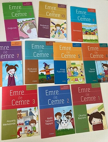 Emre ile Cemre set 10adet kitap Tudem