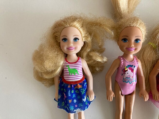 Beden 5 adet Barbie Chelsea bebek