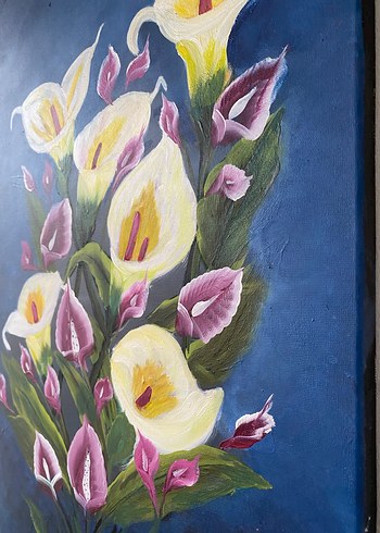 Beyaz Zambaklar Temalı Tablo - Görsel 5