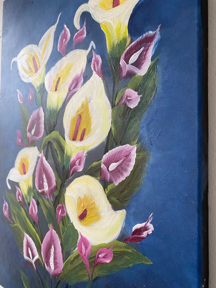 Beyaz Zambaklar Temalı Tablo - Görsel 5