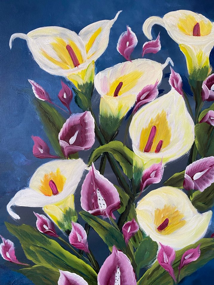 Beyaz Zambaklar Temalı Tablo - Görsel 3