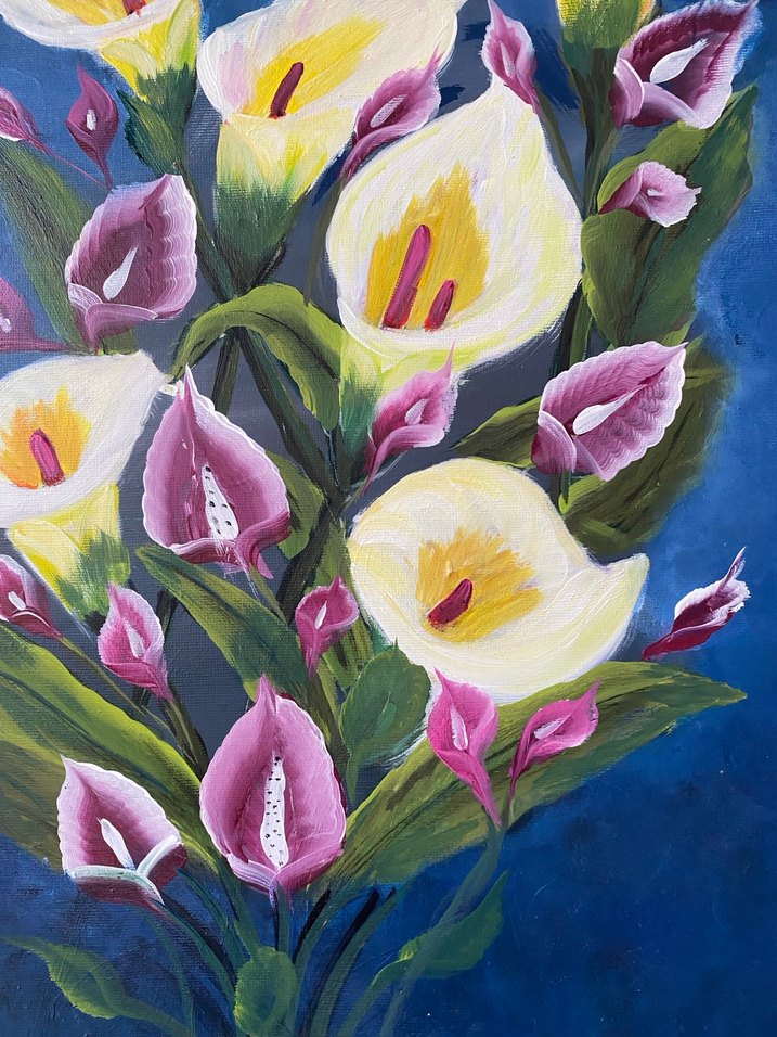 Beyaz Zambaklar Temalı Tablo - Görsel 4