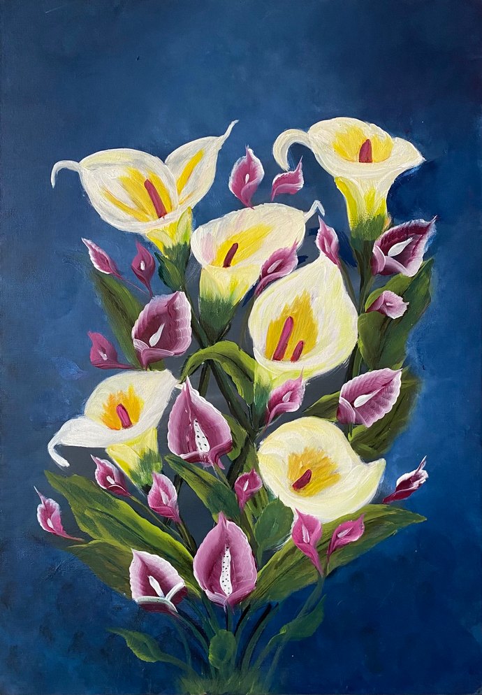 Beyaz Zambaklar Temalı Tablo - Görsel 2