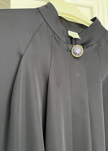 Lacivert Uzun Kadın Gotik Salaş Elbise ferace - Görsel 5