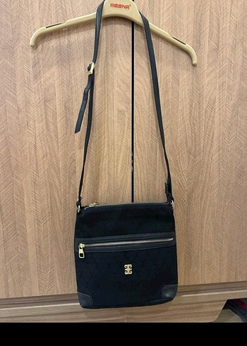 Kilitli Siyah Deri Kadın Çanta - Görsel 2