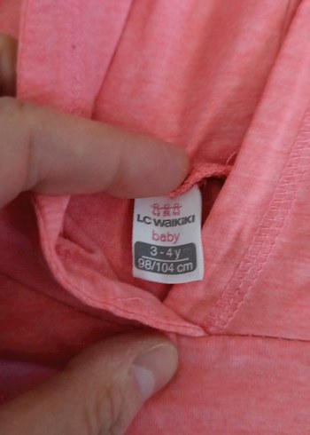 Pembe Kapüşonlu kız çocuk Sweatshirt - Görsel 2