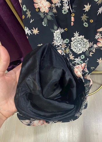 Bershka Çiçek Desenli Uzun Kollu Kadın Tunik - Görsel 6