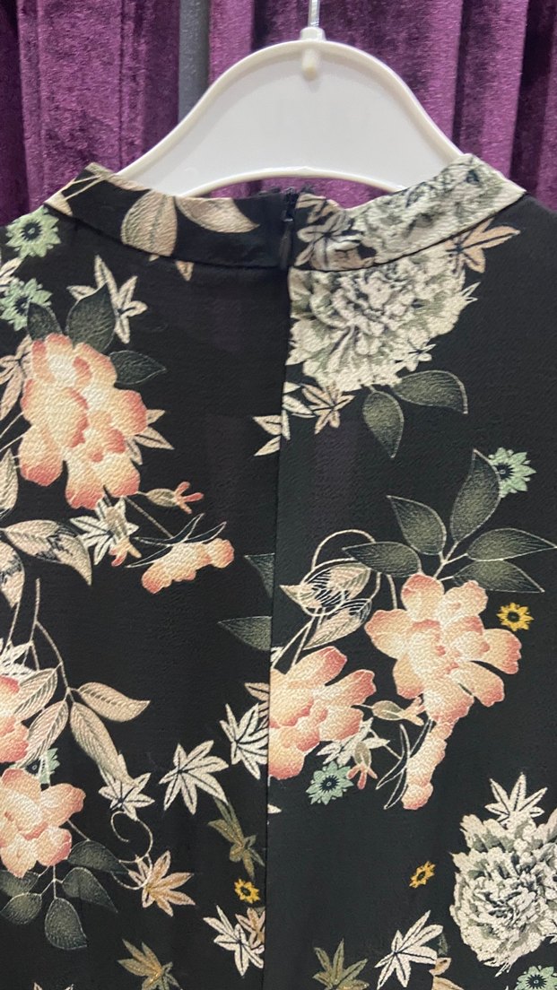 Bershka Çiçek Desenli Uzun Kollu Kadın Tunik - Görsel 4