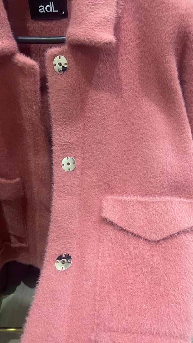 Adl marka Düğmeli Pembe Kısa Kadın Ceket - Görsel 3