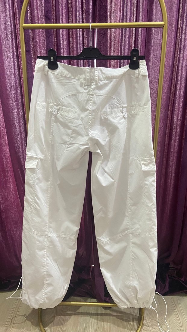 Adidas orjinal Beyaz Rahat Kadın Düşük bel Spor Pantolon - Görsel 5