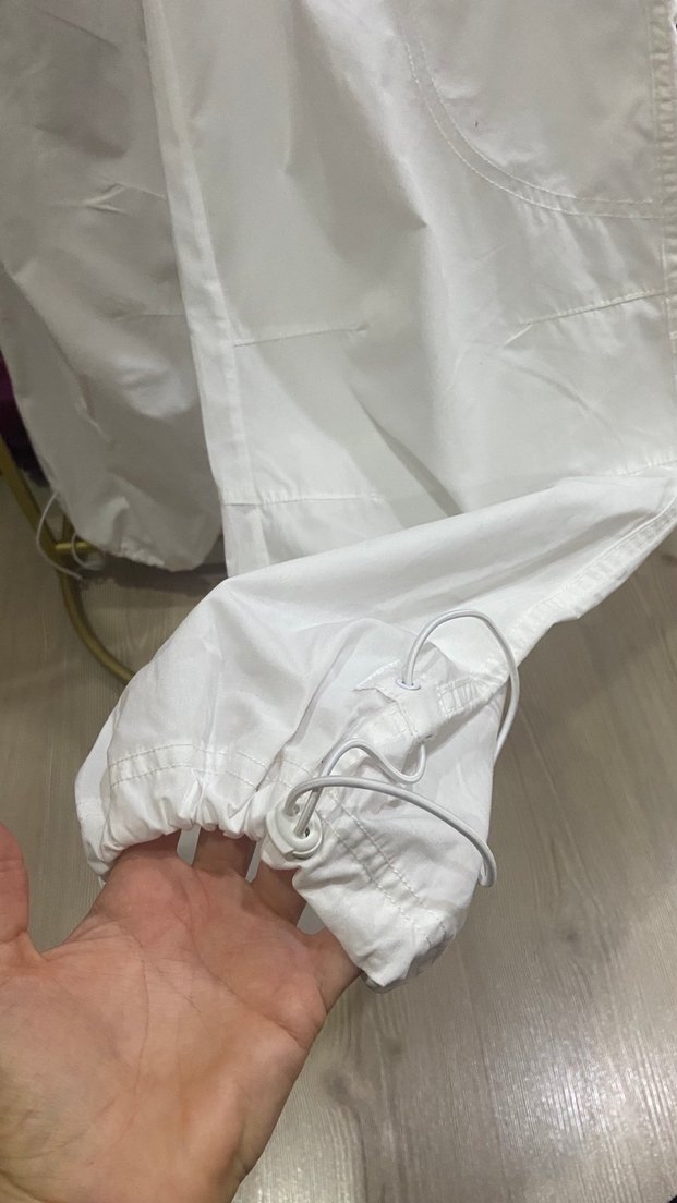 Adidas orjinal Beyaz Rahat Kadın Düşük bel Spor Pantolon - Görsel 4