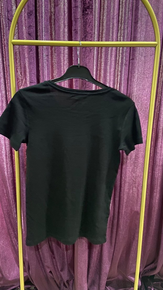 Mango Siyah Kadın Baskılı Kısa Kollu Tişört - Görsel 4