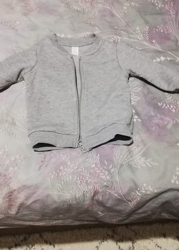 Mavi çizgili fermuarlı kapüşonlu bebek tulumu - Görsel 3