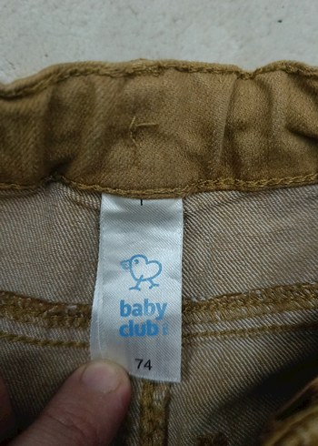 Bej Düğmeli Erkek Çocuk Denim Pantolon - Görsel 2