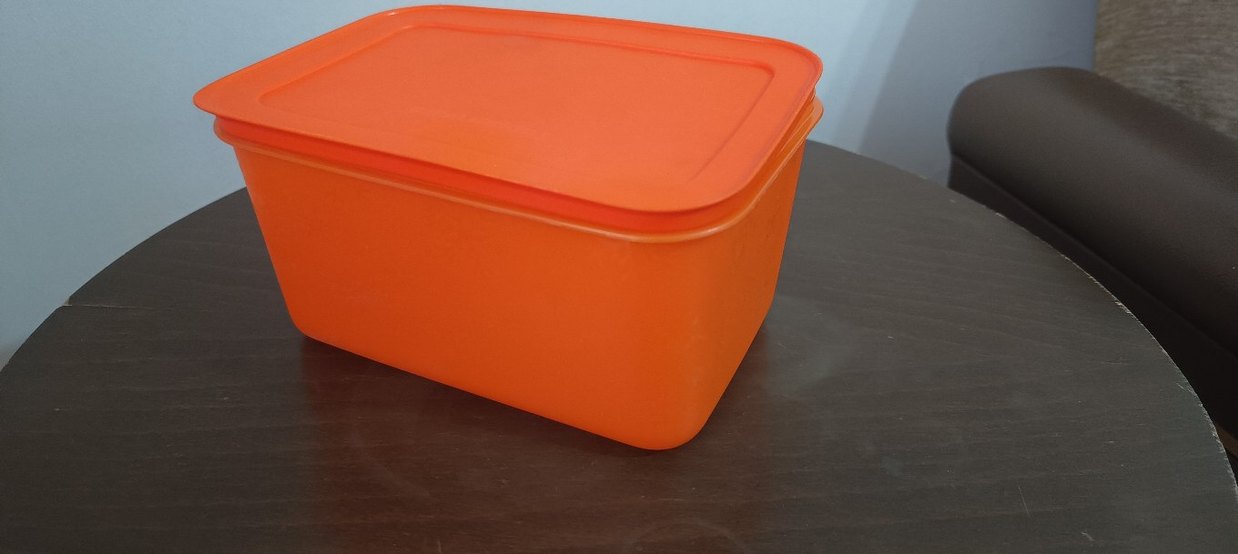 Tupperware Turuncu Plastik Saklama Kabı - Görsel 3