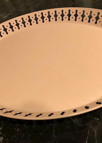 İkea metal pembe büyük tepsi - Görsel 3