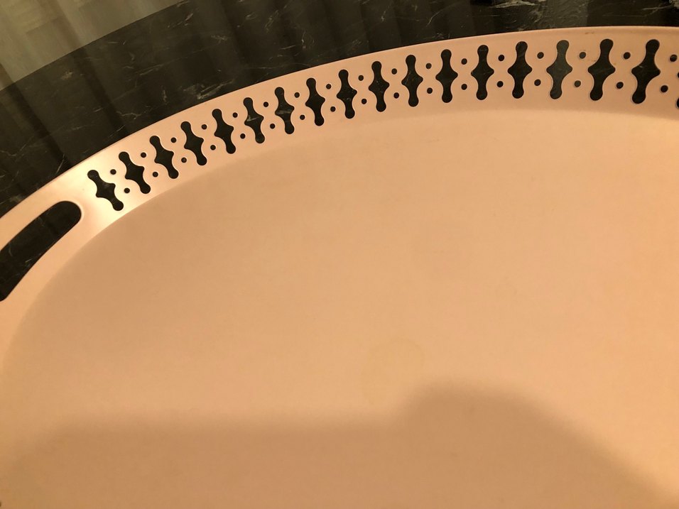 İkea metal pembe büyük tepsi - Görsel 2