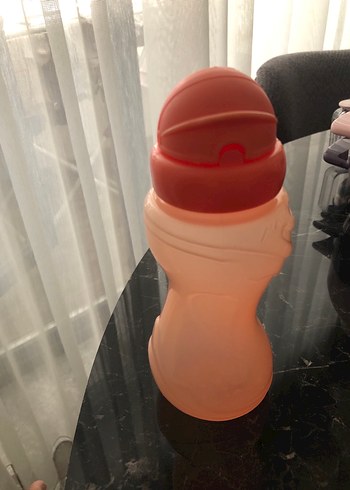 Turuncu plastik pipetli suluk - Görsel 2