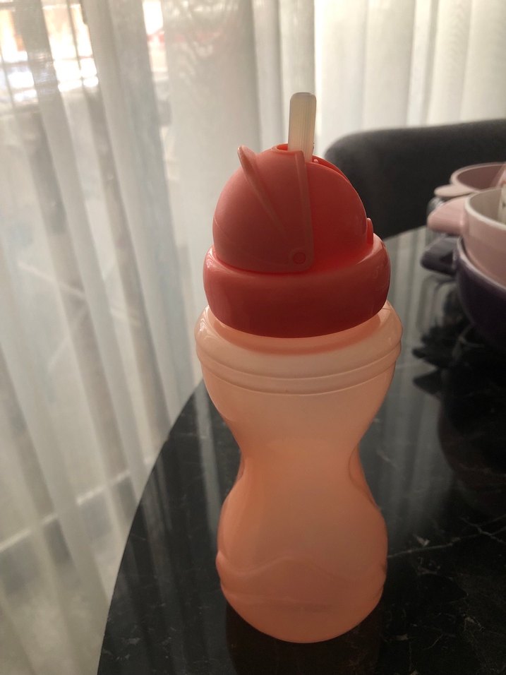 Turuncu plastik pipetli suluk - Görsel 3