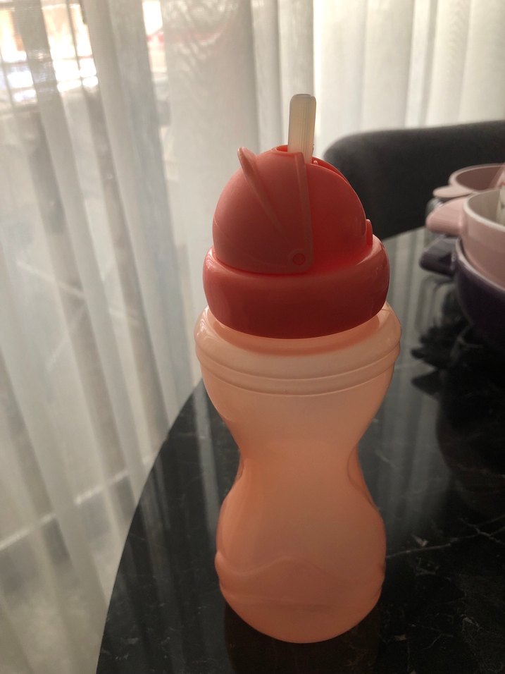 Turuncu plastik pipetli suluk - Görsel 4