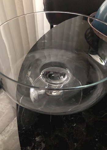 Ayaklı cam büyük servis kasesi - Görsel 4