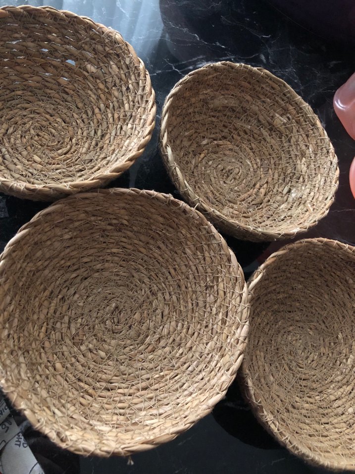 Hasır çerezlik 4 adet - Görsel 4