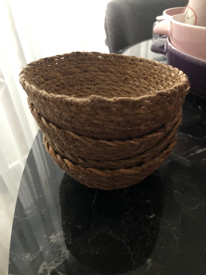 Hasır çerezlik 4 adet - Görsel 2