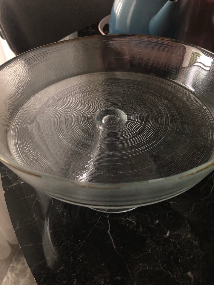 Desenli cam ayaklı servis kasesi 2 li - Görsel 2