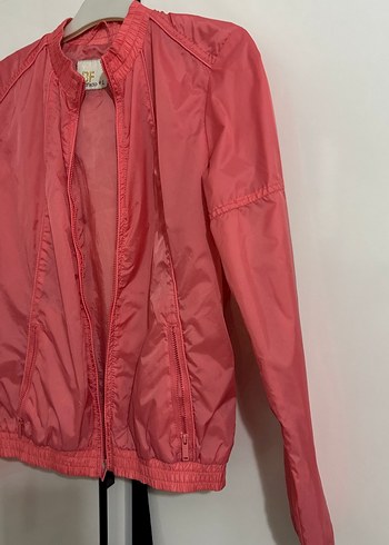 Pembe Fermuarlı Kadın Ceket - Görsel 3