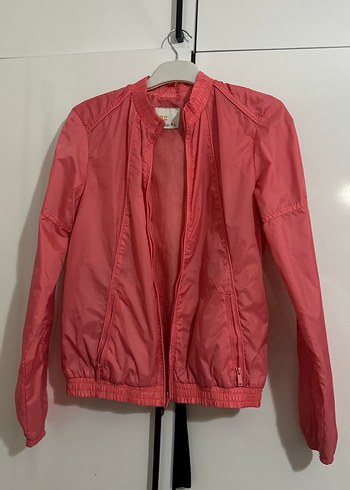 Pembe Fermuarlı Kadın Ceket - Görsel 4