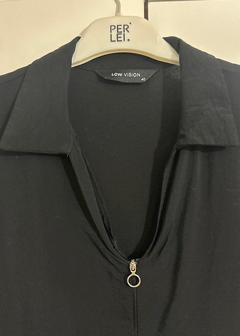 Siyah Kısa Kollu Kadın Keten Tulum - Görsel 4