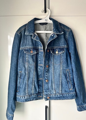 Kadın Mavi Denim Düğmeli Ceket - Görsel 3