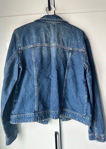 Kadın Mavi Denim Düğmeli Ceket - Görsel 6
