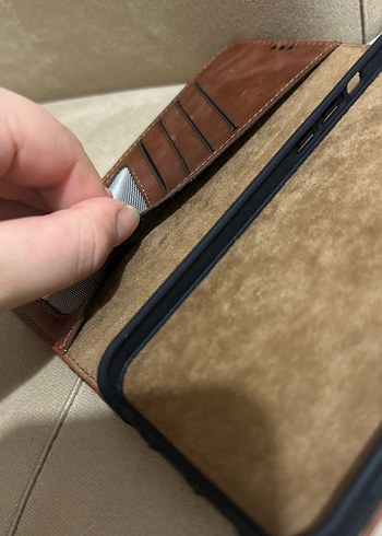 Kahverengi Tokalı Bohem deri Telefon Kılıfı iPhone 14 pro max - Görsel 6