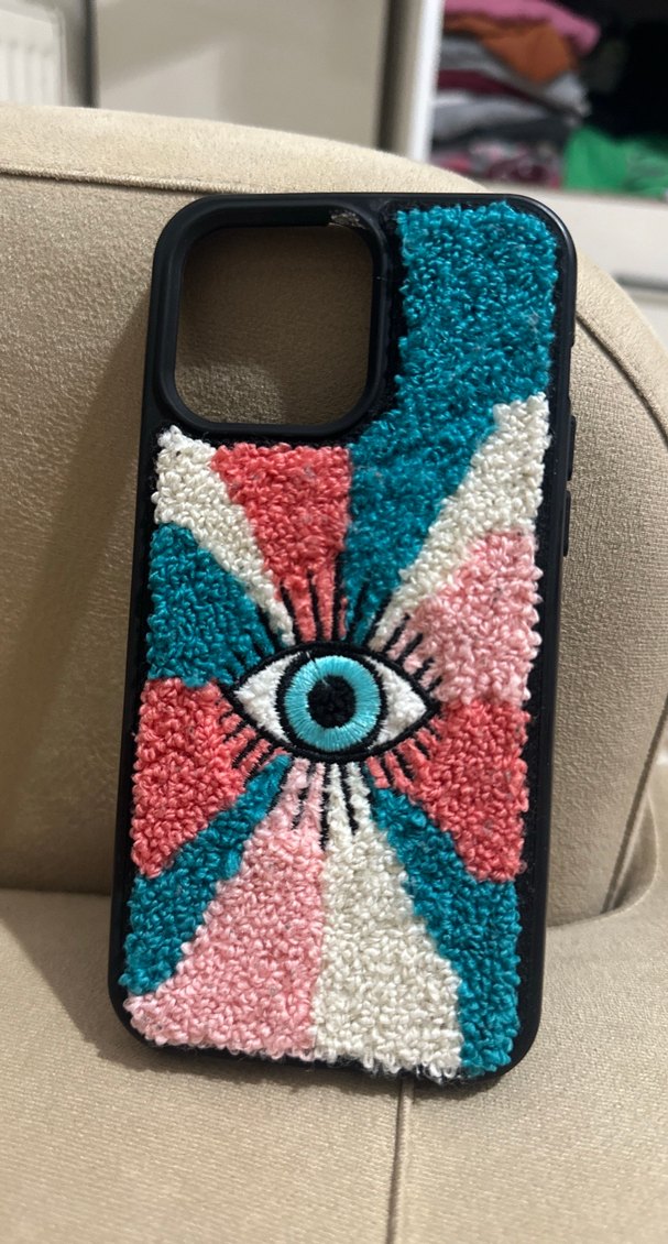 Dokuma  Bohem Tarzı Renkli Telefon Kılıfı iphone 14 pro max - Görsel 5