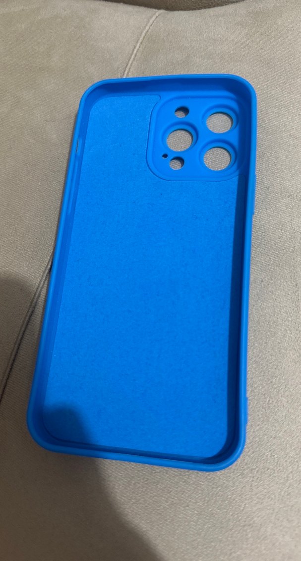 Parlak Mavi Bulutlu Telefon Kılıfı 14 pro max - Görsel 2