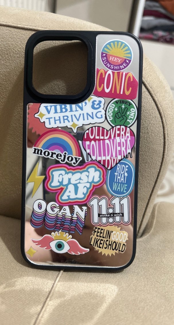 Parlak Çok Renkli Pop Kültür Telefon Kılıfı iphone  14 pro max - Görsel 5