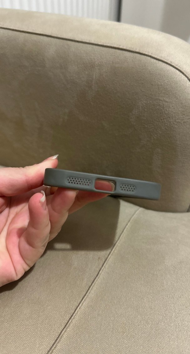 Düğmeli Gri Telefon Kılıfı 14 pro max - Görsel 5