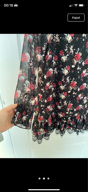 Zara Kısa elbise şifon