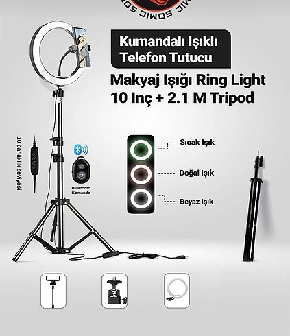 Ayaklı ışıklı tripot Gardrops