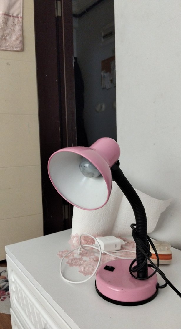 Pembe Masa Lambası - Görsel 5