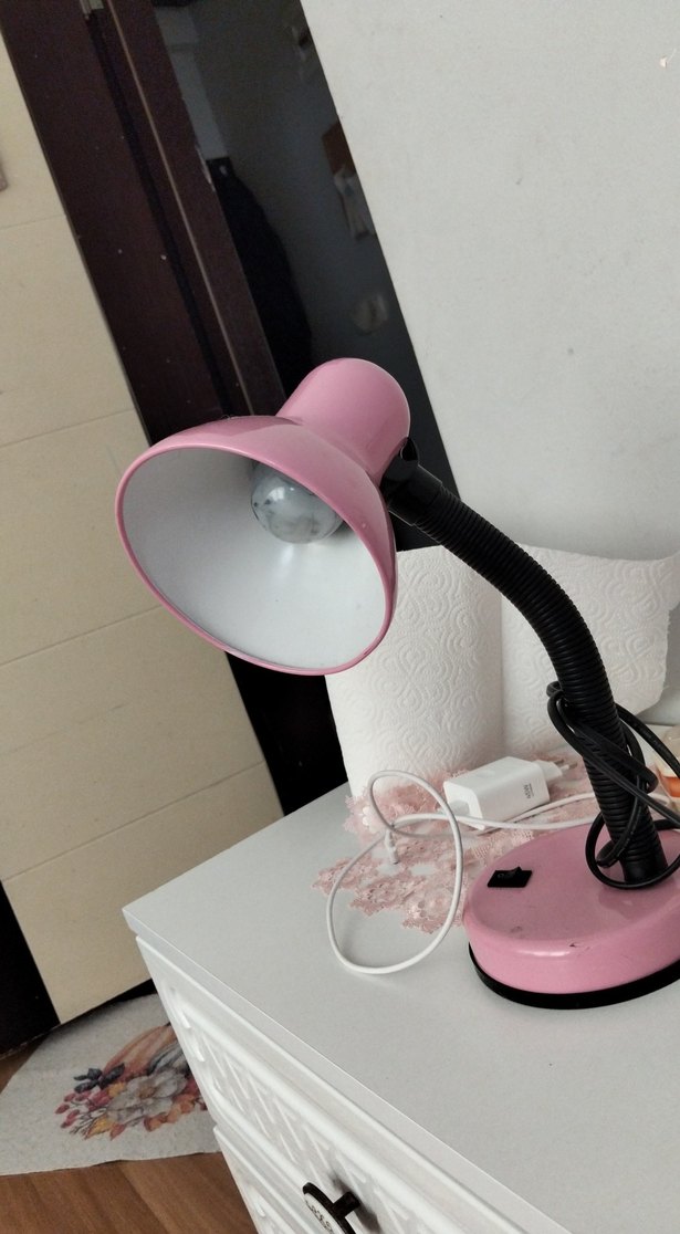 Pembe Masa Lambası - Görsel 2