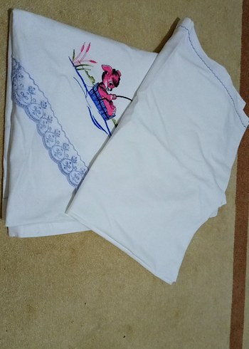 İşlemeli Beyaz Çocuk nevresim takımı - Görsel 4