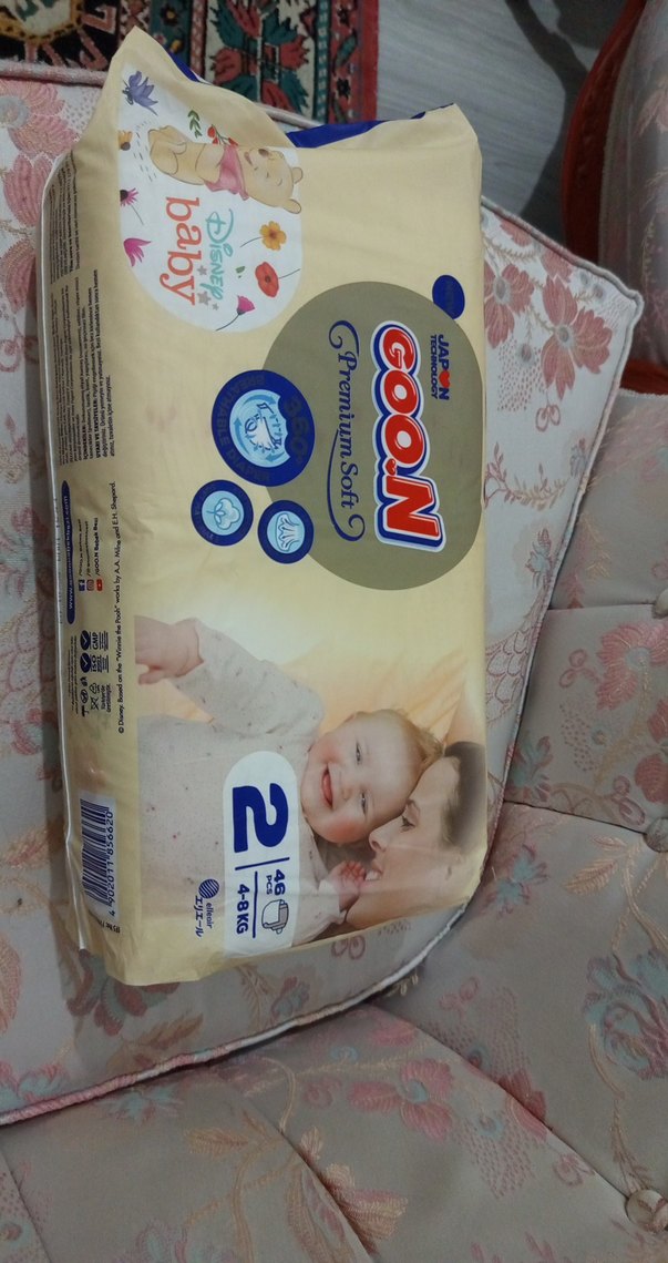 GOO.N Premium Soft Bebek Bezi 4-8 KG, 46 Adet - Görsel 3